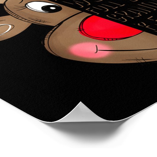 Gram Reindeer Xmas Happy Family New Reindeer Merry Poster (Ecke)