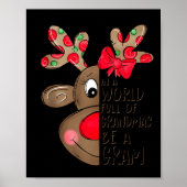 Gram Reindeer Xmas Happy Family New Reindeer Merry Poster (Vorne)