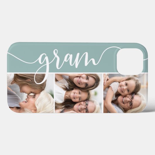 Gram Script Oma Foto Collage Case-Mate iPhone Hülle (Rückseite (Horizontal))