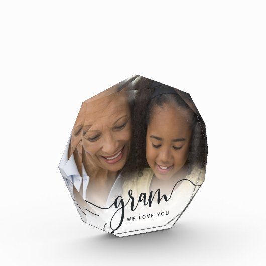 Gram We Liebe You | Oma Script Overlay Fotoblock (Links)