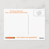 GramaBarb's Carrot Pineaple Cake Postcard Postkarte (Rückseite)