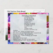 GramaBarb's Date Loaf Rezept Postkarte (Vorne/Hinten)