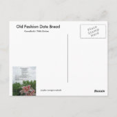 GramaBarb's Date Loaf Rezept Postkarte (Rückseite)