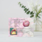 GramaBarbs frische Apfelkuchen-Postkarte Postkarte (Stehend Vorderseite)