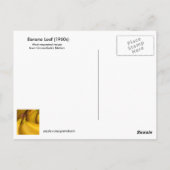 GramaBarb's Original Banana Loaf Postkarte (Rückseite)