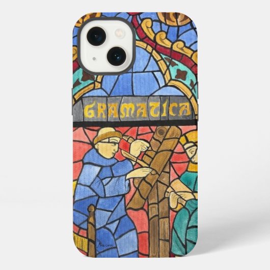 Gramatica-Buntglasfenster-iPhone / iPad-Hülle iPhone Hülle (Rückseite)