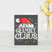 Grambee Claus Funny Xmas Christmas Grandma Holiday Karte (Gelbe Blume)