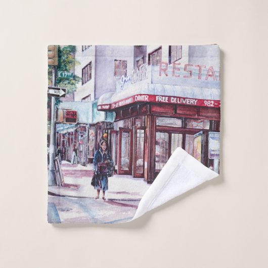 Gramercy Coffee Corner Badhandtuch Set (Waschlappen)