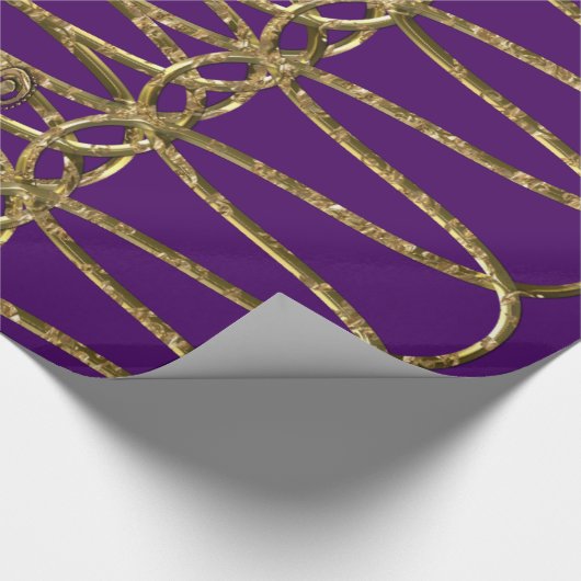 Gramercy Passion Elegantes opulentes Wrapping Pape Geschenkpapier (Ecke)