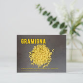 Gramigna Italienisches Restaurant Rezept zutat Postkarte (Stehend Vorderseite)