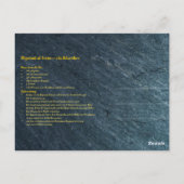 Gramigna Italienisches Restaurant Rezept zutat Postkarte (Rückseite)