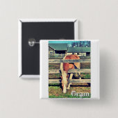 Gramm-deluxe Ausgaben-Quadrat-Knopf Button (Vorne & Hinten)