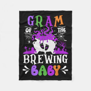 Gramm des brauenden Babys Oma wird Halloween Fleecedecke