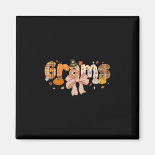 Gramm Kürbis Herbst Kokette Schleife Erntedankfest Magnet