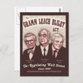 Gramm Leach Bliley Act Postkarte (Vorne/Hinten)