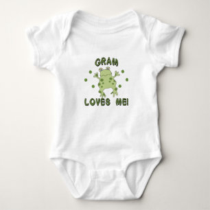 Gramm-Lieben ich Frosch Baby Strampler
