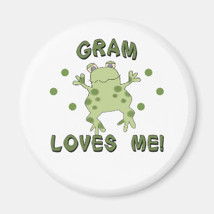 Gramm-Lieben ich Frosch Magnet