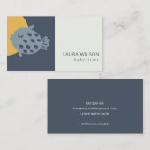 GRAMM NAVY OCHRE NIEDLICH SANDI KLEIN FISH BABYSIT VISITENKARTE (Vorne/Hinten)