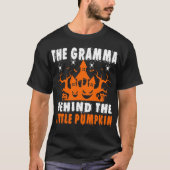 Gramma Behind Little Pumpkin Halloween-Geschenk T-Shirt (Vorderseite)