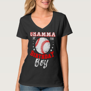 Gramma des Geburtstags Boy Baseball Theme Bday Cel T-Shirt
