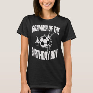 Gramma des Geburtstags Boy Soccer Team Bday Party T-Shirt