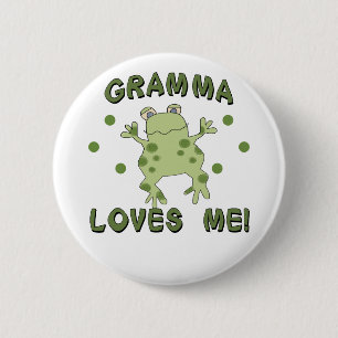 Gramma Lieben ich Frosch Button
