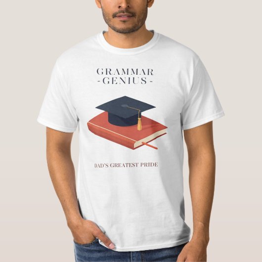 Grammar Genius – Dad’s Greatest Pride T-Shirt (Vorderseite)