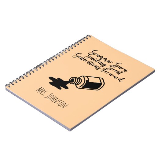 Grammar Guru Guiding Great Generations Forward Notizblock (Linke Seite)