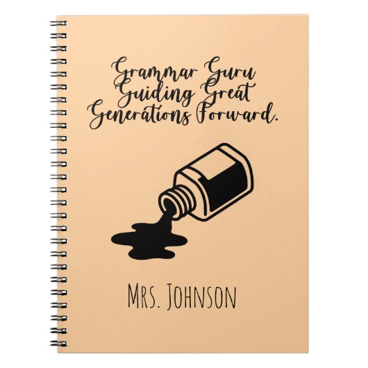 Grammar Guru Guiding Great Generations Forward Notizblock (Vorderseite)