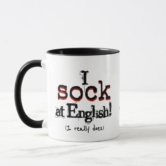 Grammar Humor and Coffee Funny Grammar Nerd Mug Tasse (Links)