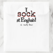 Grammar Humor Funny Grammar Nerd Sticker (Tasche)