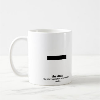 Grammar Mug Dash Punctuation Mark Gag Gifts Kaffeetasse