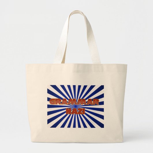 Grammar Nazi Jumbo Stoffbeutel (Vorne)