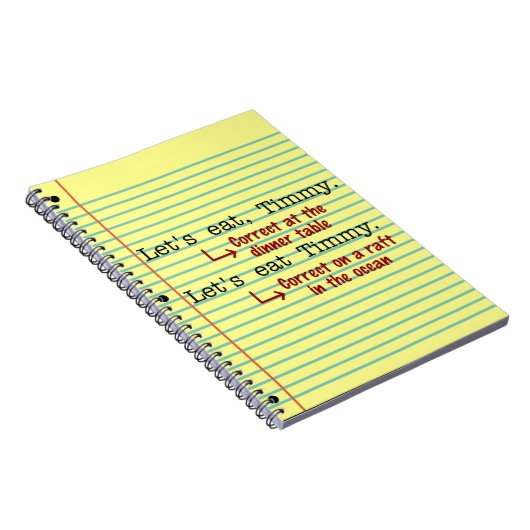 Grammar Notizblock (Rechte Seite)