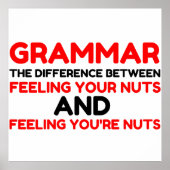 Grammar Nuts Poster (Vorne)