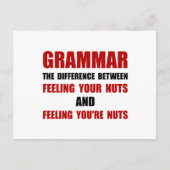 Grammar Nuts Postkarte (Vorderseite)