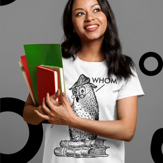 Grammar Owl sagt, wem Lehrer T-Shirt