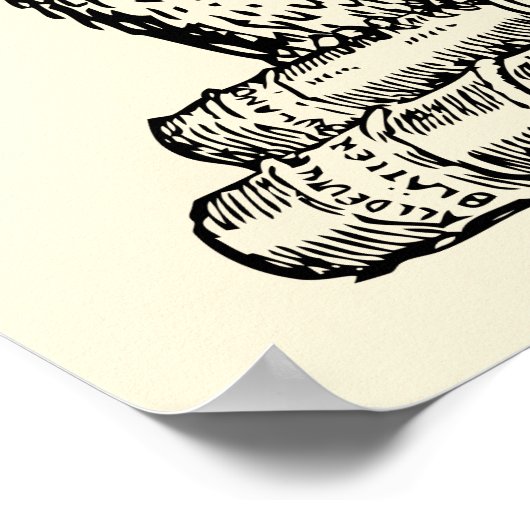 Grammar Owl sagt wen Grammar Poster (Ecke)