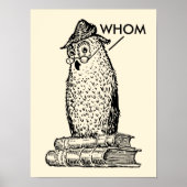 Grammar Owl sagt wen Grammar Poster (Vorne)