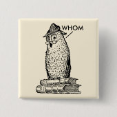Grammar Owl Who/Who Button (Vorderseite)