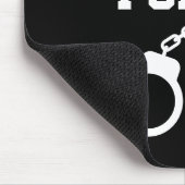 Grammar Police cuffs Mouse Pad für Lehrer Mousepad (Ecke)