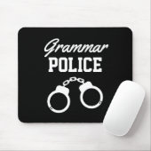Grammar Police cuffs Mouse Pad für Lehrer Mousepad (Mit Mouse)