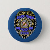 Grammar Police Dept Abzeichen Pencil Eraser Button (Vorderseite)