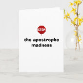 Grammar Police English Teacher Karte (Gelbe Blume)