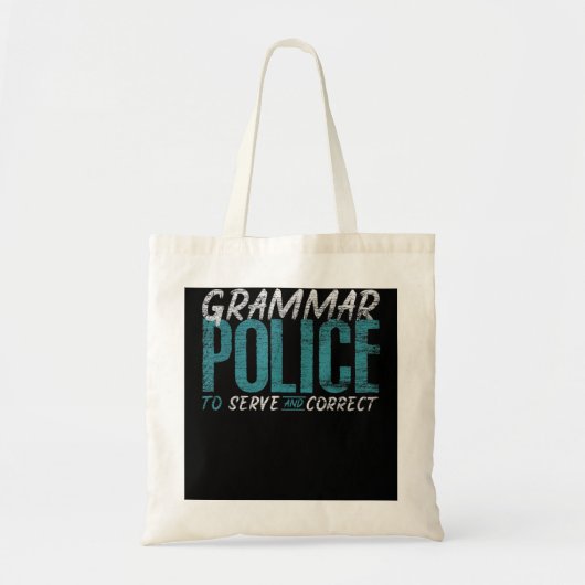 Grammar Police Funny English Teacher Tragetasche (Vorne)