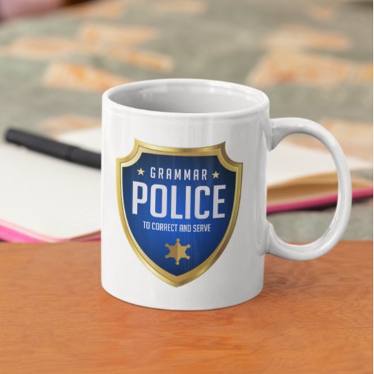 Grammar Police Funny Kaffeetasse