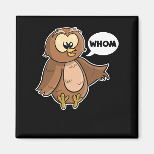 Grammar Police Funny Owl, der Englisch Lehrer Magnet