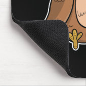 Grammar Police Funny Owl, der Englisch Lehrer Mousepad (Ecke)