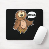 Grammar Police Funny Owl, der Englisch Lehrer Mousepad (Mit Mouse)