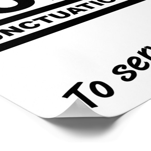 Grammar Police Funny Poster (Ecke)